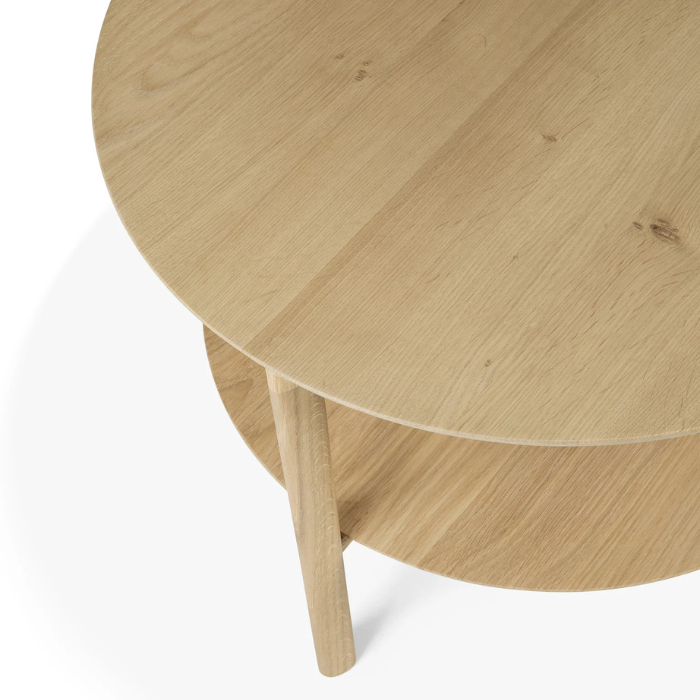 close view of top surface of coffee table