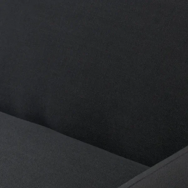 Optra Medirian Sofa (2)_11zon close view of black upholstery showing premium fabric
