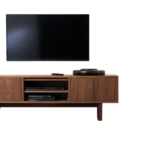 Tench TV Console - Stylish wooden media unit with storage, ideal for LED TVs and entertainment setup Tench TV Console - Stylish wooden media unit with storage, ideal for LED TVs and entertainment setup