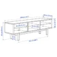 Tench TV Console dimensions - Modern wooden TV unit with storage, perfect for home entertainment setup