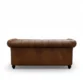 brown leather sofa back view