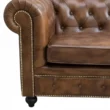 Wellington Chesterfield Leather Sofa -2 seater cushioned (6)_
