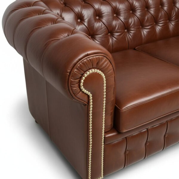 british Sofa (17) upper view showing armrest of leather sofa