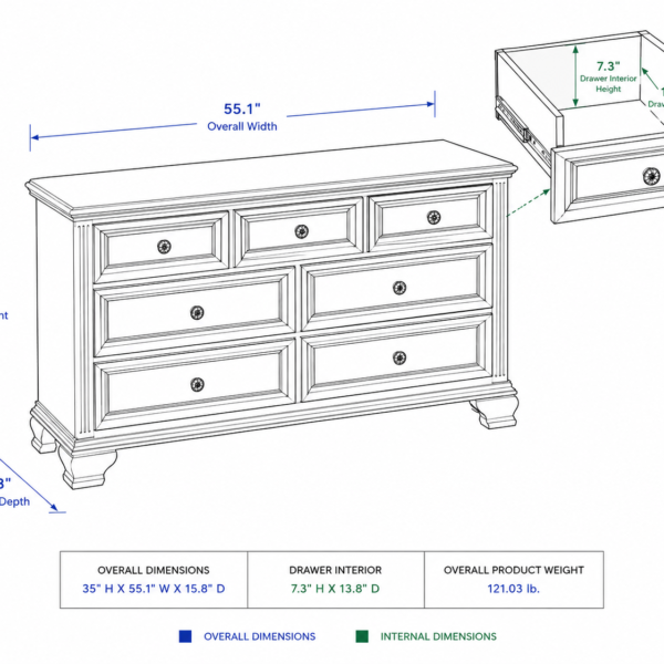 Blackwood-Noir-Bedroom-Set-dresser-dimension Blackwood Noir Bedroom Set dresser dimension