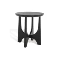 Wooden Side Table for bedroom in black