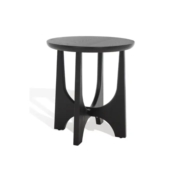 Wooden Side Table for bedroom in black