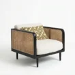 angled view of marrald cane chair