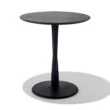 black coffeee table in white background