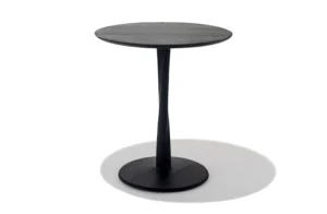 black coffeee table in white background
