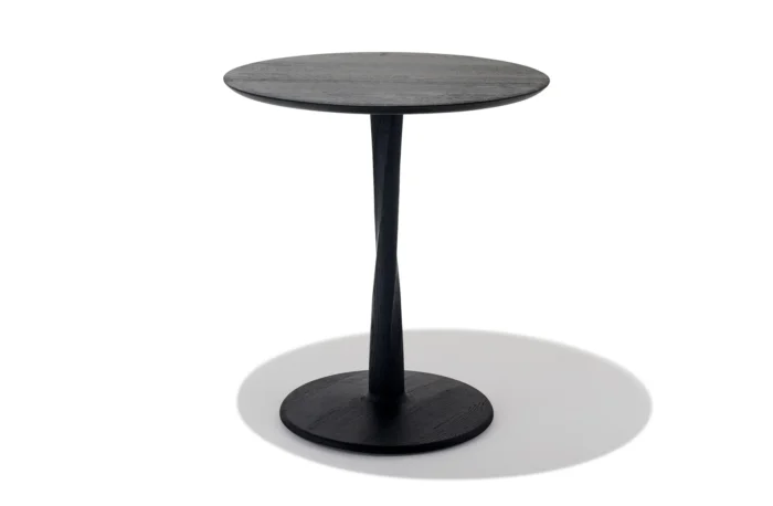 black coffeee table in white background