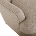 Zoomed arm image of Cloudhaven Boucle Chair with Ottoman