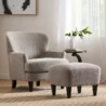 Styling image of Cloudhaven Boucle Chair with Ottoman
