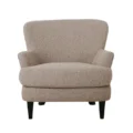 Front of Cloudhaven Boucle Chair with Ottoman