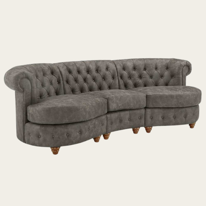 Side image of Noble Curved Sofa