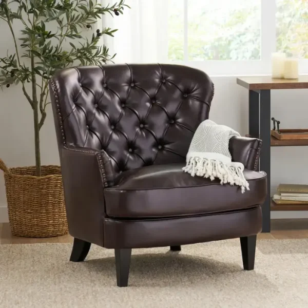 Styling Saville Leather Club Chair