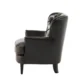 Saville Leather Club Chair side view