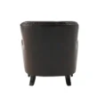 Saville Leather Club Chair back view