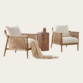 Side image of two stylish Tenor Accent Chair