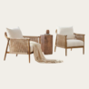 Side image of two stylish Tenor Accent Chair
