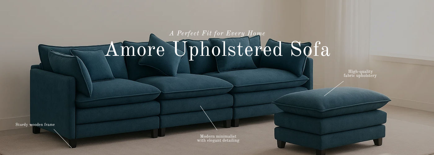 Amore Upholstered Sofa Banner