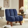 Arton Accent Chair with a sturdy rubberwood frame, high-quality fabric upholstery, and plush foam padding, ideal for modern and premium homes in Pakistan and UAE.