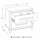 Aurelius-Bedroom-Set Side Table Dimension Diagram