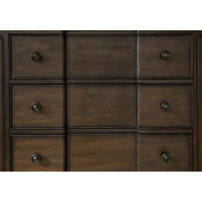 Closeup look of drawers of dresser