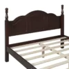 Platform bed in walnut color