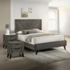 Chevron Haven Bedroom Set Featured with 2 Side Drawers