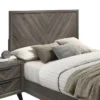 Closeup shot of headboard of Chevron Haven Bed