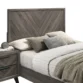Closeup shot of headboard of Chevron Haven Bed