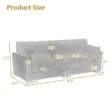 Corduroy Sofa with Dimensions – Modern Fabric Sofa for Living Room