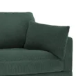 Corduroy Sofa – Soft Green Fabric Sofa with Ribbed Texture