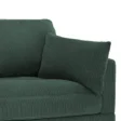 Corduroy Sofa – Soft Green Fabric Sofa with Ribbed Texture