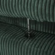 Corduroy Sofa – Close-up of Soft Ribbed Fabric with Metal Connector