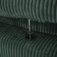 Corduroy Sofa – Close-up of Soft Ribbed Fabric with Metal Connector