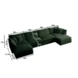 u shape sofa dimension