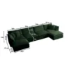 u shape sofa dimension
