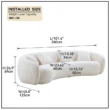 Della Bouclé Couch Dimensions