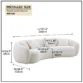 Della Bouclé Couch Dimensions
