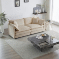 Diana Accent Couch with premium fabric upholstery, modern design, and sleek wooden frame, ideal for luxury living rooms in Pakistan and the UAE.