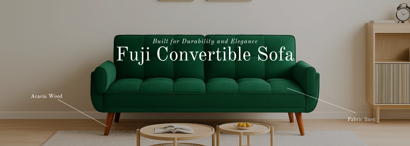 Fuji Convertible Sofa Bannner