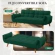 Fuji Convertible Sofa Green