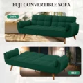 Fuji Convertible Sofa Green