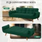 Fuji Convertible Sofa Green