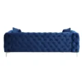 Gorten Velvet Sofa Blue Back