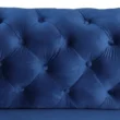 Gorten Velvet Sofa Blue Close up