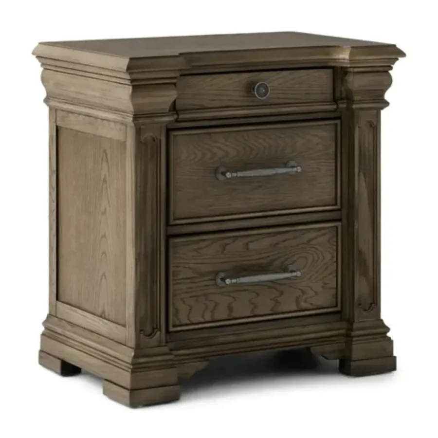 Kingston Bedroom Set (2) Kingston wooden bedside table
