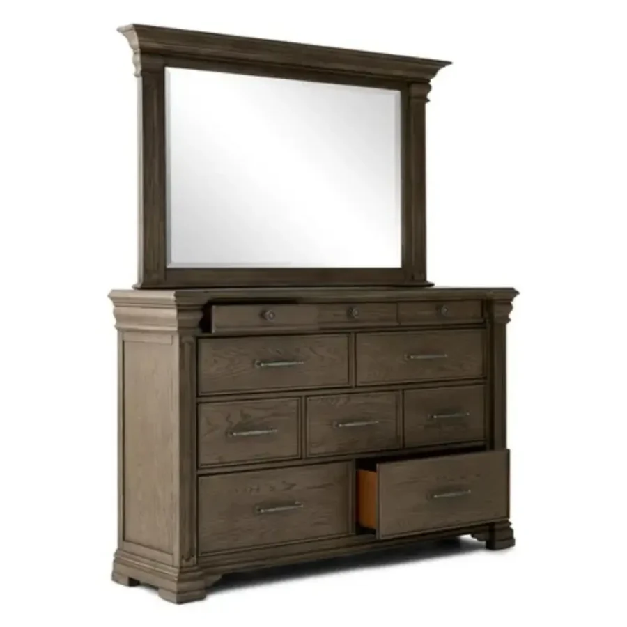 Kingston Bedroom Set (3) Kingston classical wooden bedroom set , dresser only image