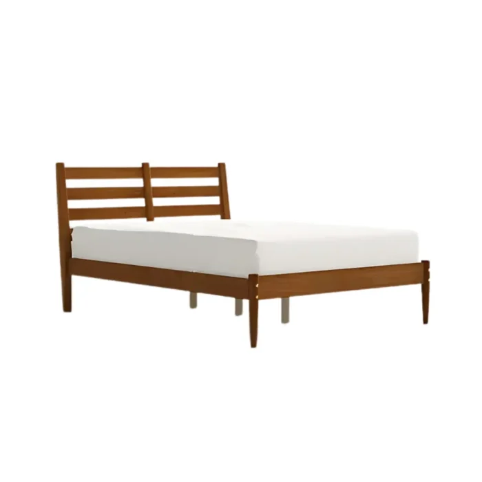 Luna Bedroom Set Brown Featured Bed luna bed in white background